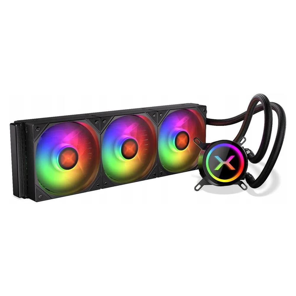 Refrigeración Líquida Krux HydroX 360 ARGB 360mm 3 Ventiladores PWM ARGB