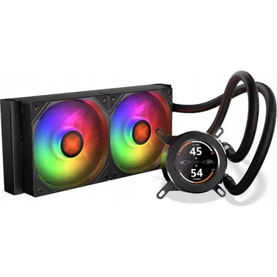 Flüssigkeitskühlung Krux HydroGlance 240 LCD 240mm 2 Lüfter ARGB LCD