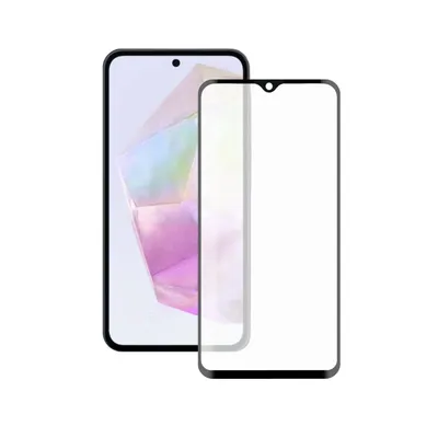 Ksix Displayschutz für Galaxy A36/A56, gehärtetes Glas, 9H Widerstand, 0,3 mm Dicke, schwarzer Rand