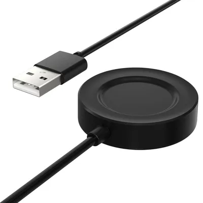 Ksix Explorer Ersatzladegerät für Smartwatch mit USB-A-Anschluss Schwarz