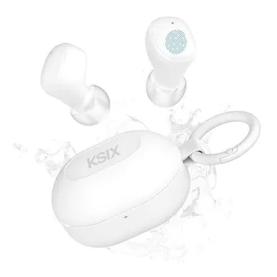 Auriculares Ksix Neutron Inalámbricos True Wireless Bluetooth Llamadas IPX4 Blanco