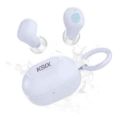 Auriculares Ksix Neutron Inalámbricos Bluetooth 5.4 True Wireless IPX4 Lila