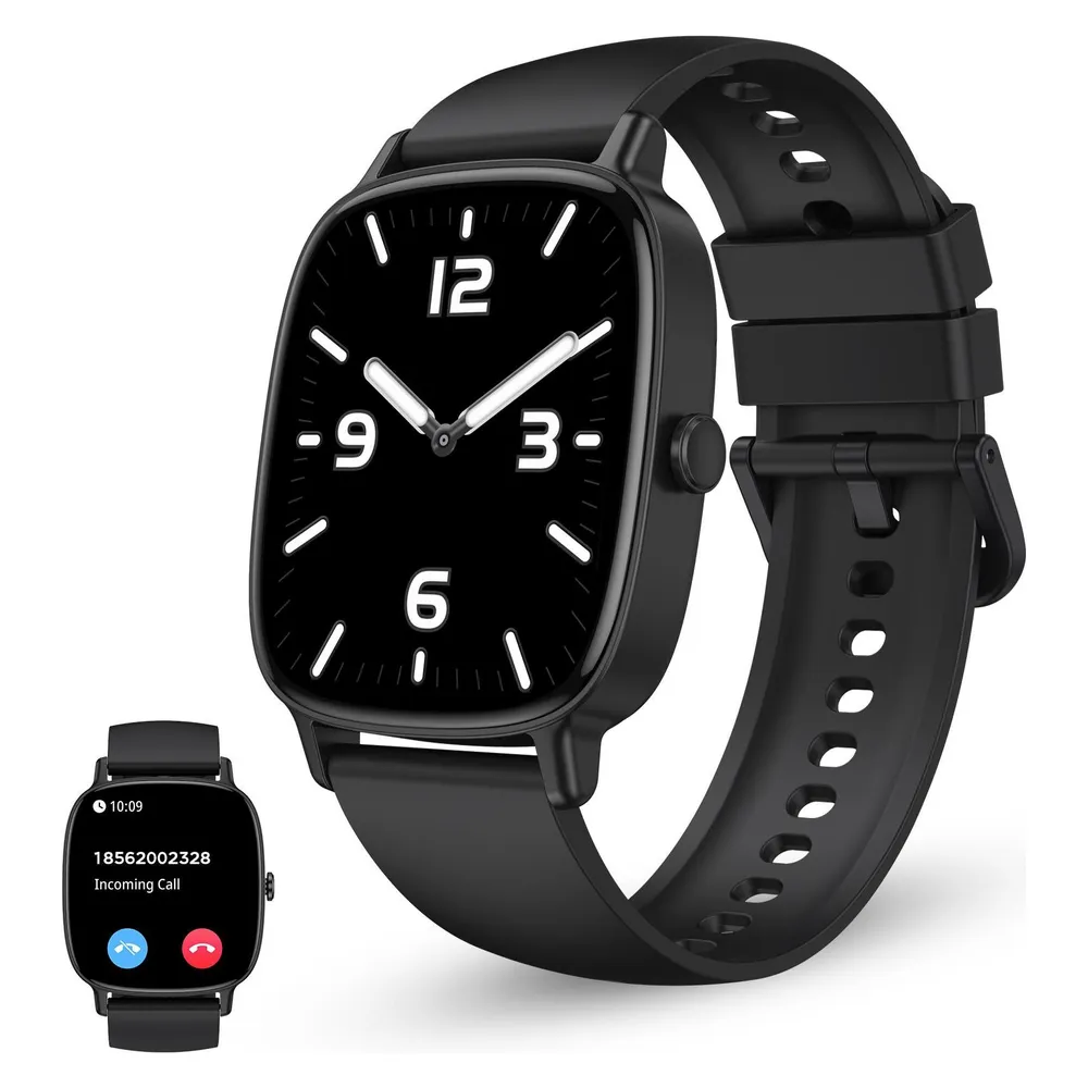 Ksix Pulse Bluetooth 46mm TFT Schwarz IP68 SpO2 Pulsmonitor Schlaftracking 7 Tage