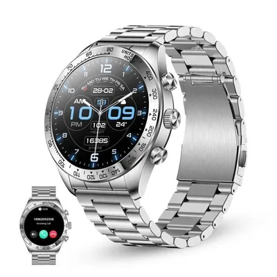 Ksix Elite Bluetooth 46mm AMOLED Edelstahl Silber Einheitsgröße IP67 SpO2 Herzfrequenzmonitor