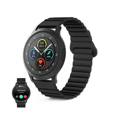 Ksix Core 3 Bluetooth 43mm AMOLED Schwarz Magnetisches Silikonarmband IP67 5 Tage Akku
