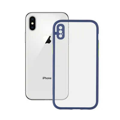 Ksix Duo Soft Blue Case für iPhone X/XS