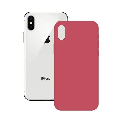 Ksix Soft Silicone Fuchsia für iPhone X/XS