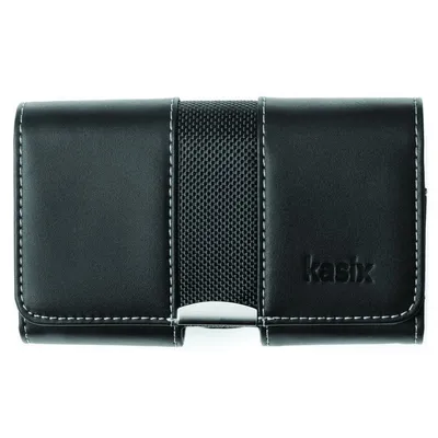 Ksix Tie Case Schwarzes horizontales Etui für Smartphones bis zu 4,5 Zoll
