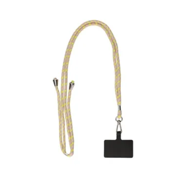 Ksix Universal-Handyanhänger mit Adapterkarte 160 cm gelb