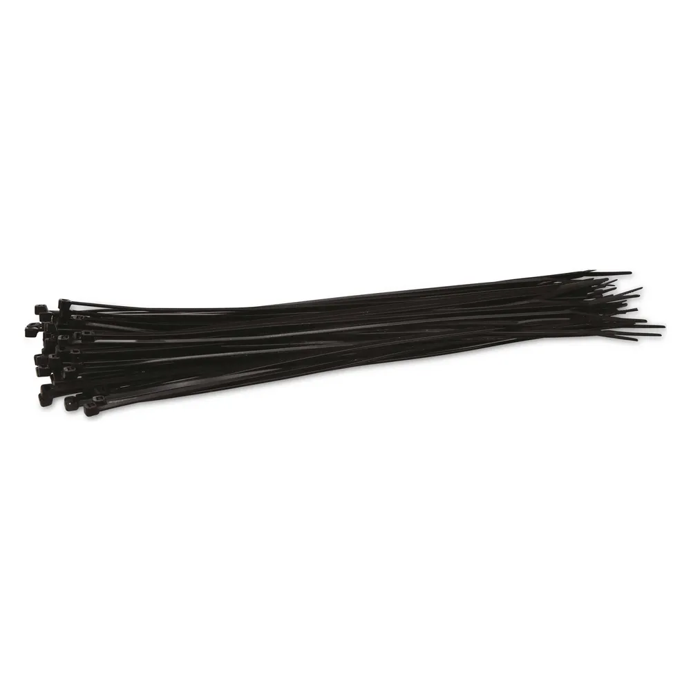 KSS Kabelbinder-Sortiment Polyamid 6.6, schwarz, 292x3,6, UV-beständig, 100 Stück