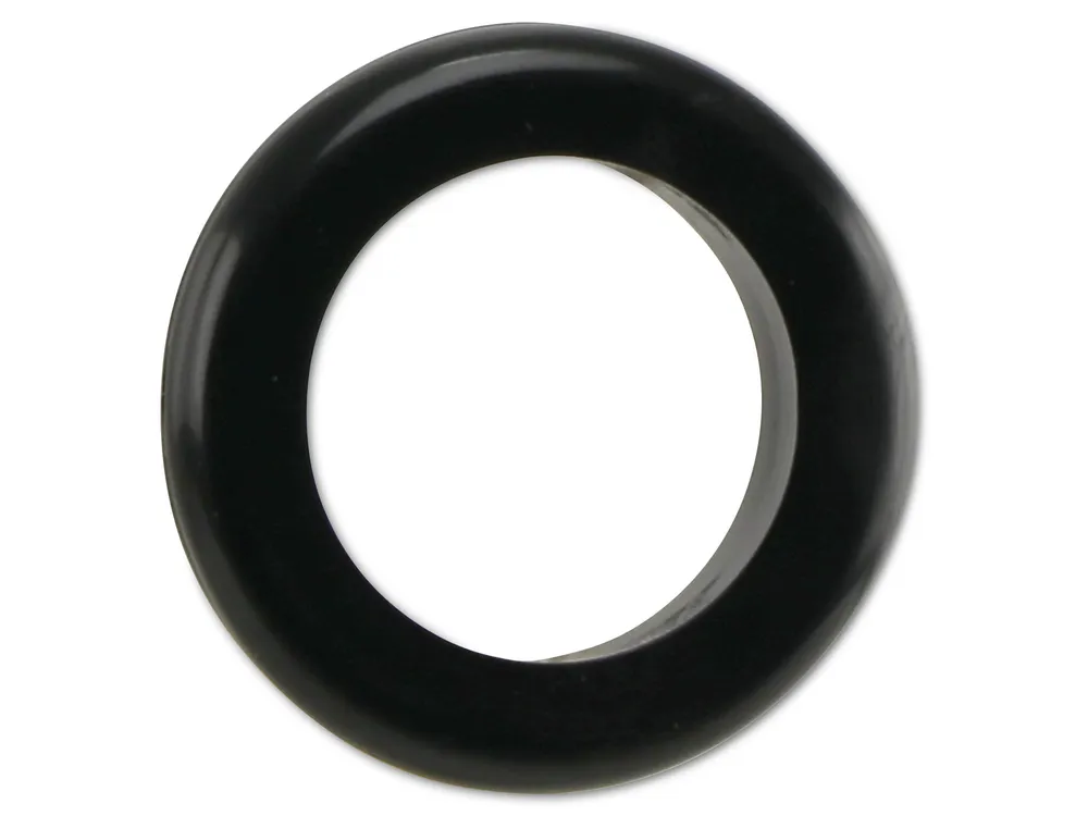 KSS Kabeldurchführungstülle PVC, schwarz, Plattenstärke 1,5, Loch-Ø 25, offen, 1 Stück