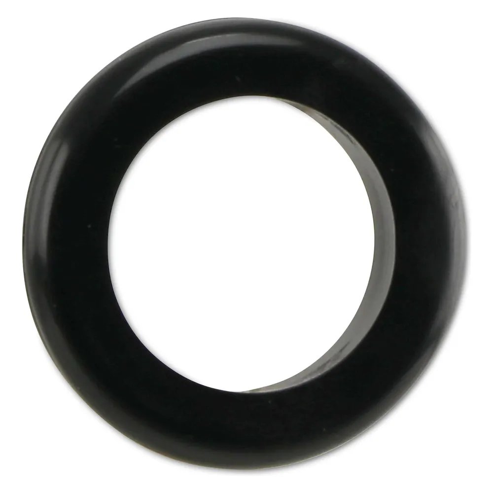 KSS Kabeldurchführungstülle PVC, schwarz, Plattenstärke 1,5, Loch-Ø 25, offen, 1 Stück
