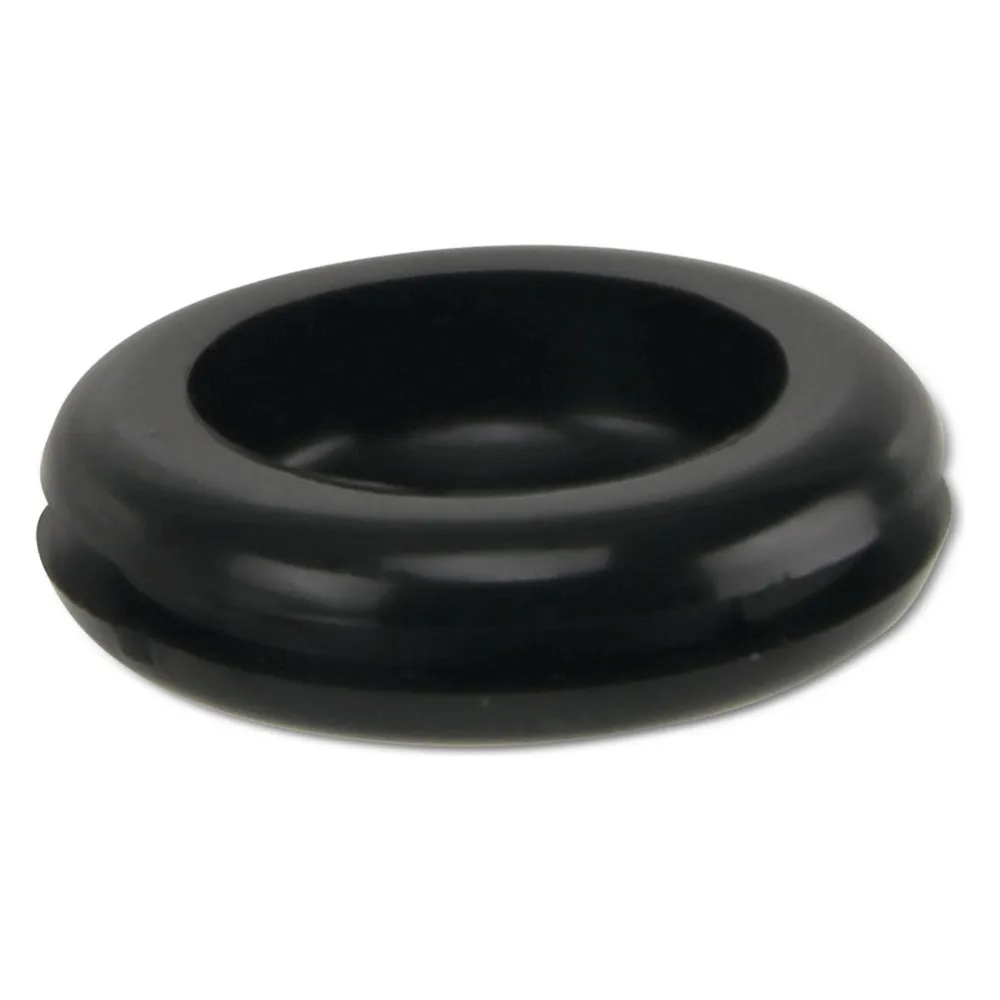 KSS Kabeldurchführungstülle PVC, schwarz, Plattenstärke 1,7, Loch-Ø 15,5, geschlossen, 1 Stück