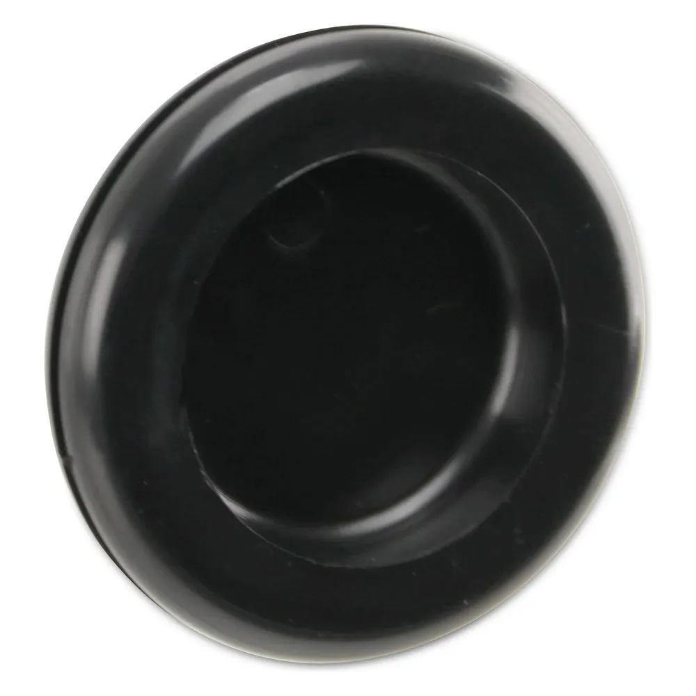 KSS Kabeldurchführungstülle PVC, schwarz, Plattenstärke 1,5, Loch-Ø 25, geschlossen, 1 Stück