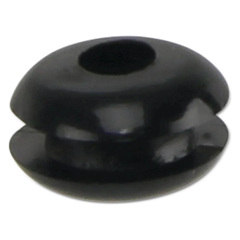 KSS Kabeldurchführungstülle PVC, schwarz, Plattenstärke 1,7, Loch-Ø 3, geschlossen, 1 Stück