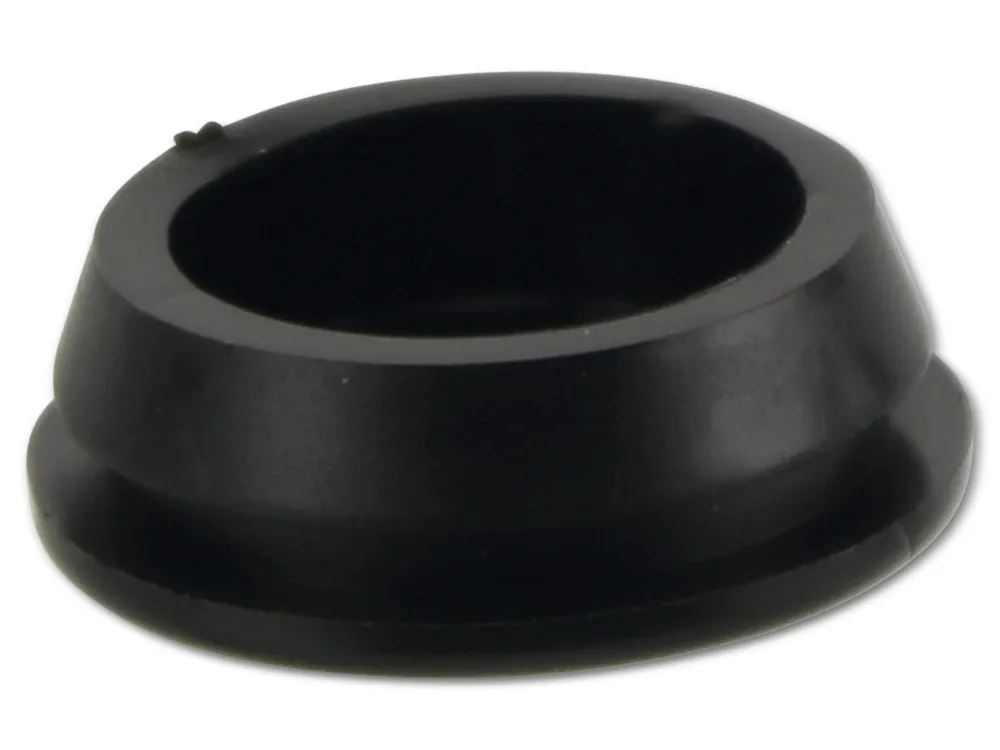 KSS Kabeldurchführungstülle PVC, schwarz, Plattenstärke 2, geschlossen, 1 Stück