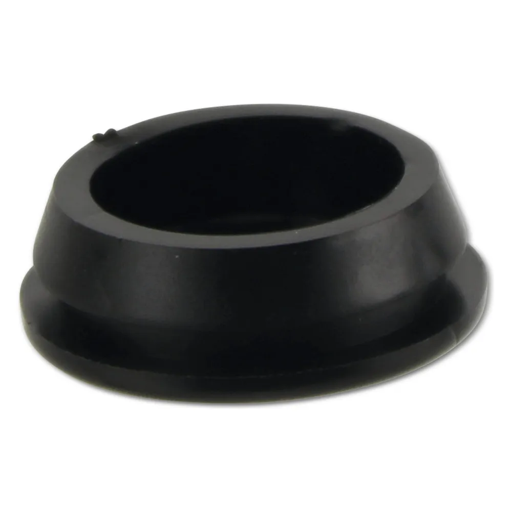 KSS Kabeldurchführungstülle PVC, schwarz, Plattenstärke 2, geschlossen, 1 Stück