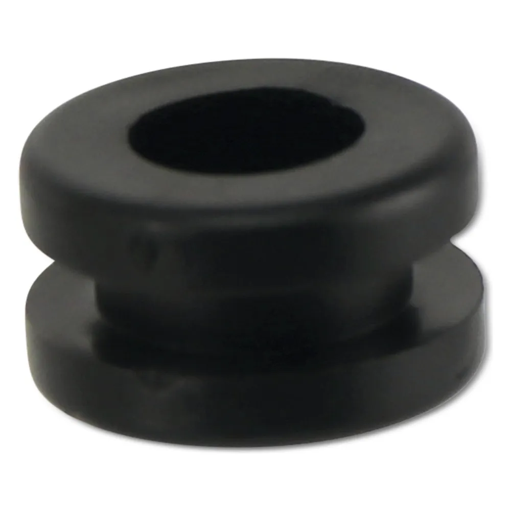 KSS Kabeldurchführungstülle PVC, schwarz, Plattenstärke 3, Loch-Ø 7,8, geschlossen, 1 Stück