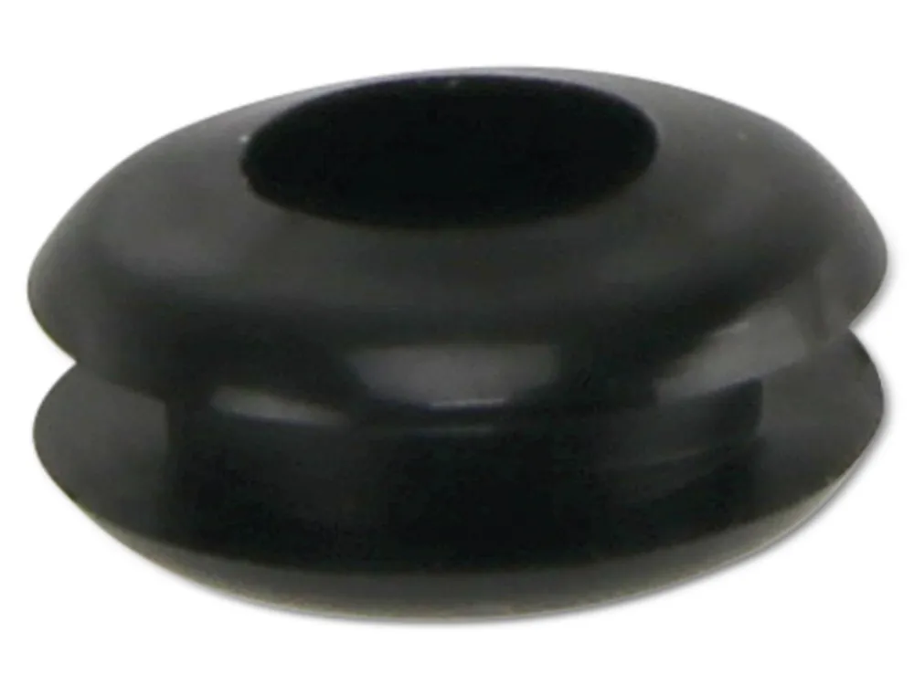 KSS Kabeldurchführungstülle PVC, schwarz, Plattenstärke 1,7, Loch-Ø 5, geschlossen, 1 Stück