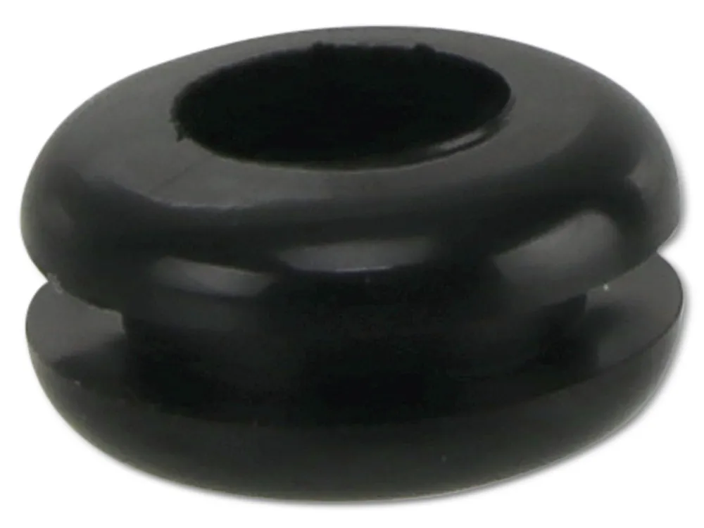 KSS Kabeldurchführungstülle PVC, schwarz, Plattenstärke 2,3, Loch-Ø 7,8, geschlossen, 1 Stück