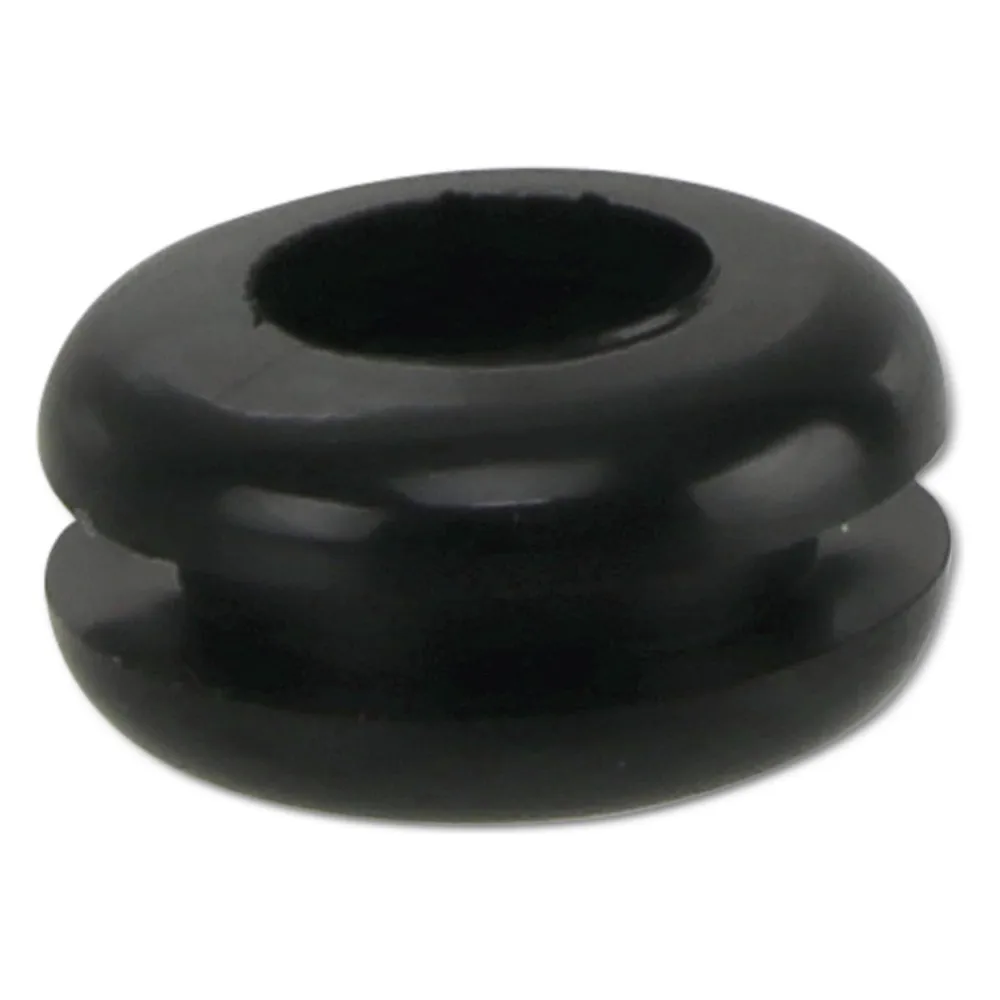 KSS Kabeldurchführungstülle PVC, schwarz, Plattenstärke 2,3, Loch-Ø 7,8, geschlossen, 1 Stück