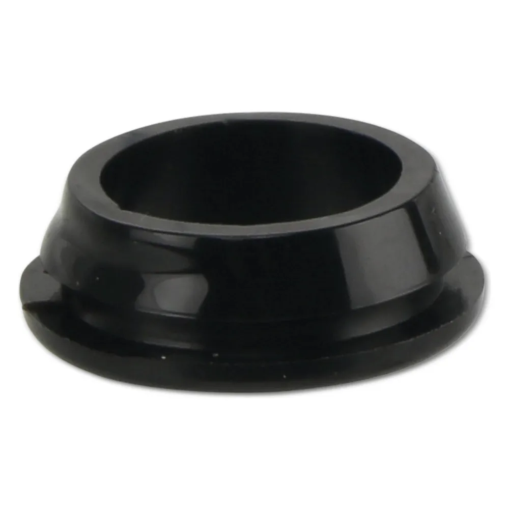 KSS Kabeldurchführungstülle PVC, schwarz, Plattenstärke 2, offen, 1 Stück