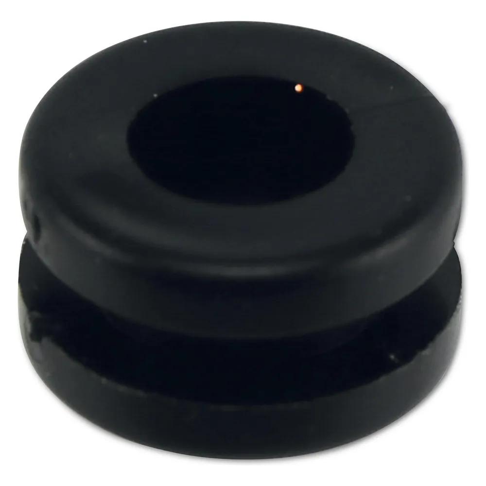 KSS Kabeldurchführungstülle PVC weich, schwarz, Plattenstärke 3, Loch-Ø 7,8, geschlossen, 1 Stück