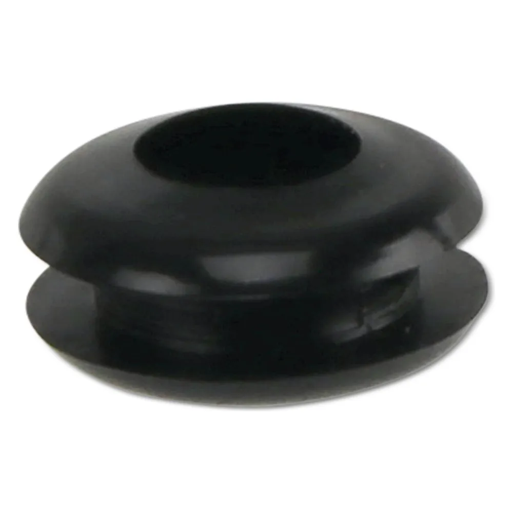 KSS Kabeldurchführungstülle PVC weich, schwarz, Plattenstärke 1,7, Loch-Ø 5, geschlossen, 1 Stück
