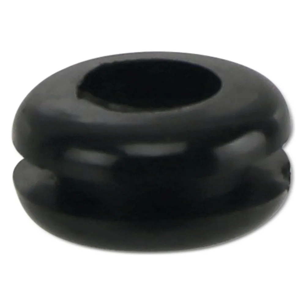 KSS Kabeldurchführungstülle PVC weich, schwarz, Plattenstärke 2,3, Loch-Ø 7,8, offen, 1 Stück