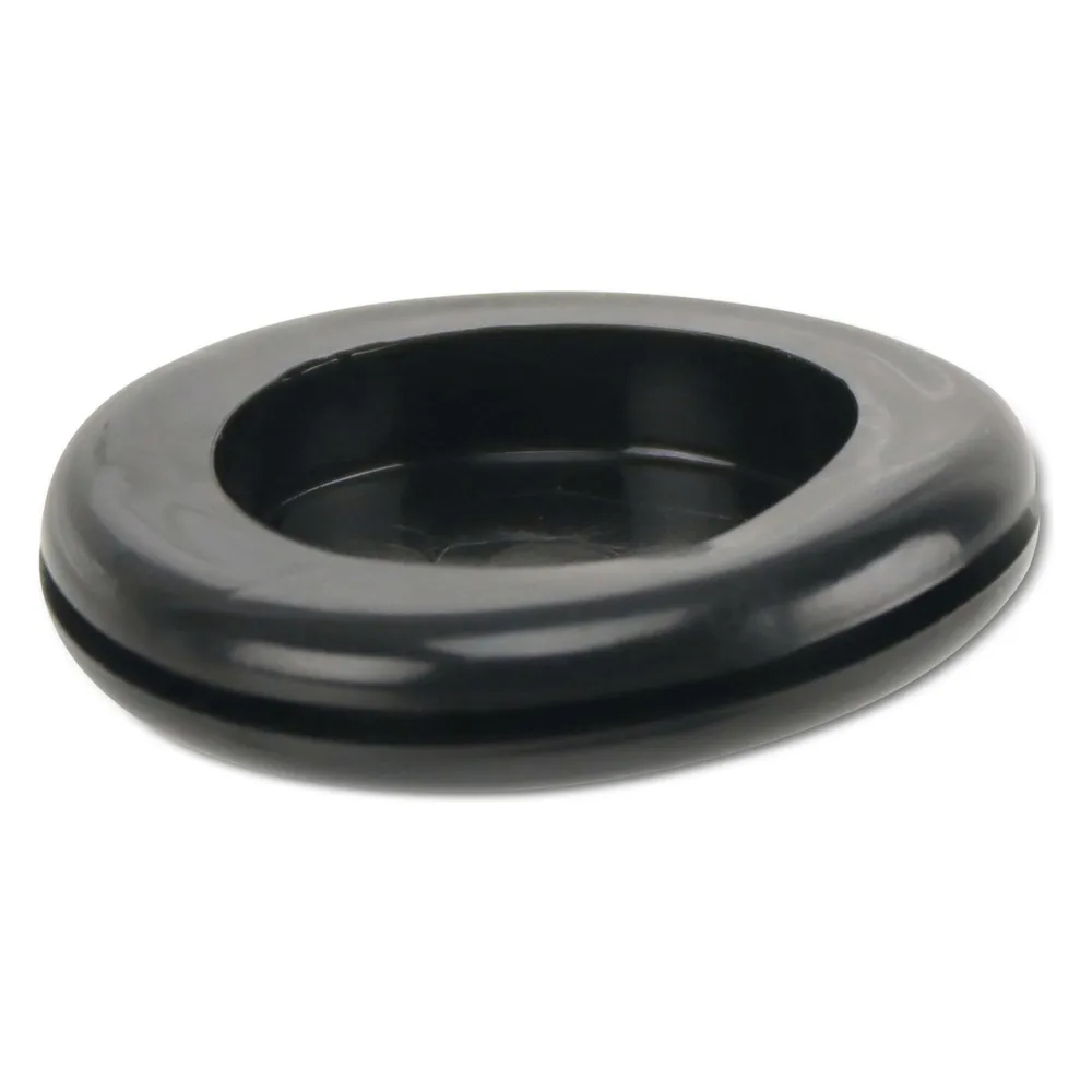 KSS Kabeldurchführungstülle PVC weich, schwarz, Plattenstärke 1,5, Loch-Ø 25, geschlossen, 1 Stück