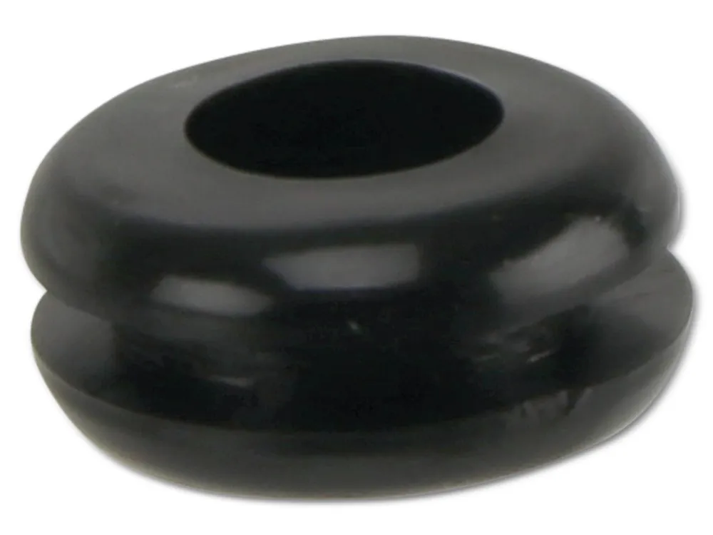 KSS Kabeldurchführungstülle PVC weich, schwarz, Plattenstärke 1,7, Loch-Ø 6,4, geschlossen, 1 Stück