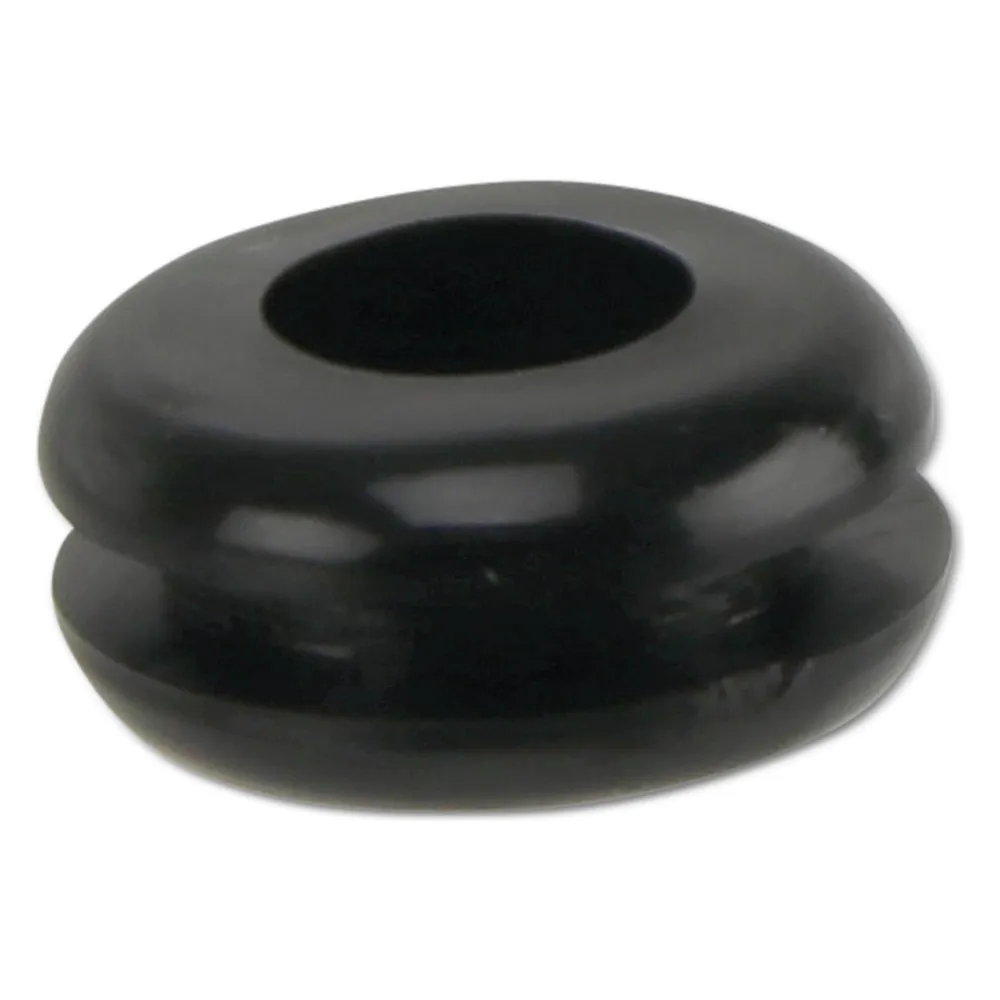 KSS Kabeldurchführungstülle PVC weich, schwarz, Plattenstärke 1,7, Loch-Ø 6,4, geschlossen, 1 Stück