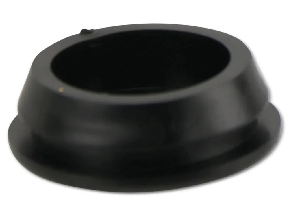 KSS Kabeldurchführungstülle PVC weich, schwarz, Plattenstärke 2, geschlossen, 1 Stück