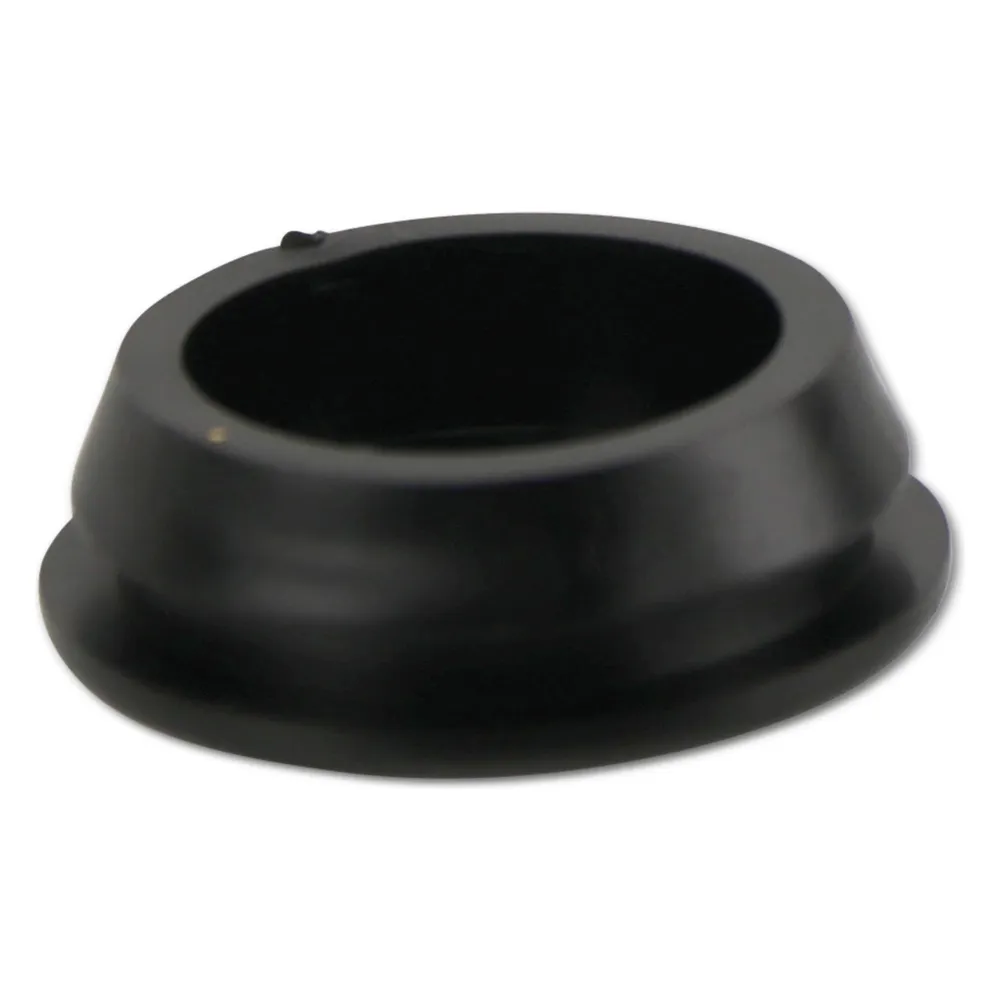 KSS Kabeldurchführungstülle PVC weich, schwarz, Plattenstärke 2, geschlossen, 1 Stück