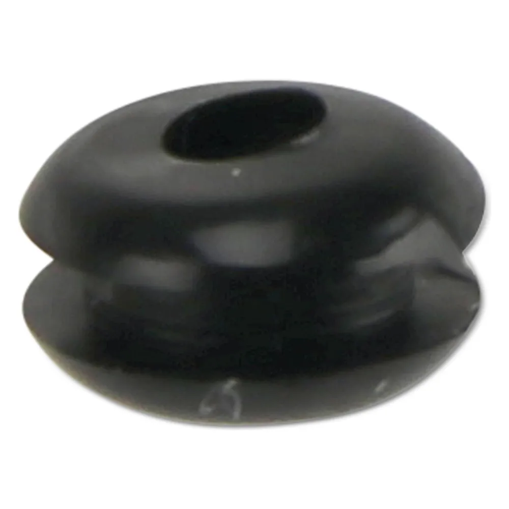KSS Kabeldurchführungstülle PVC weich, schwarz, Plattenstärke 1,7, Loch-Ø 3, geschlossen, 1 Stück