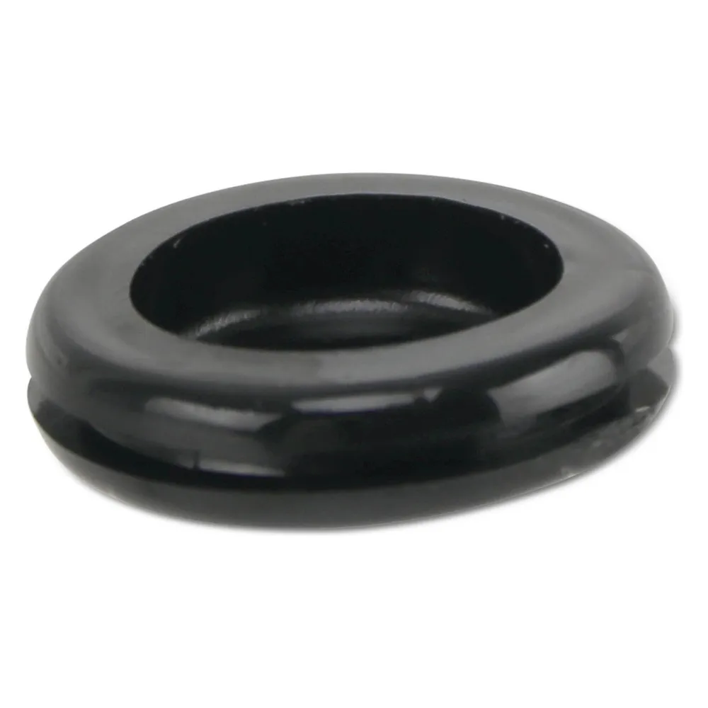 KSS Kabeldurchführungstülle PVC weich, schwarz, Plattenstärke 1,7, LochØ 15,5, geschlossen, 1 Stück