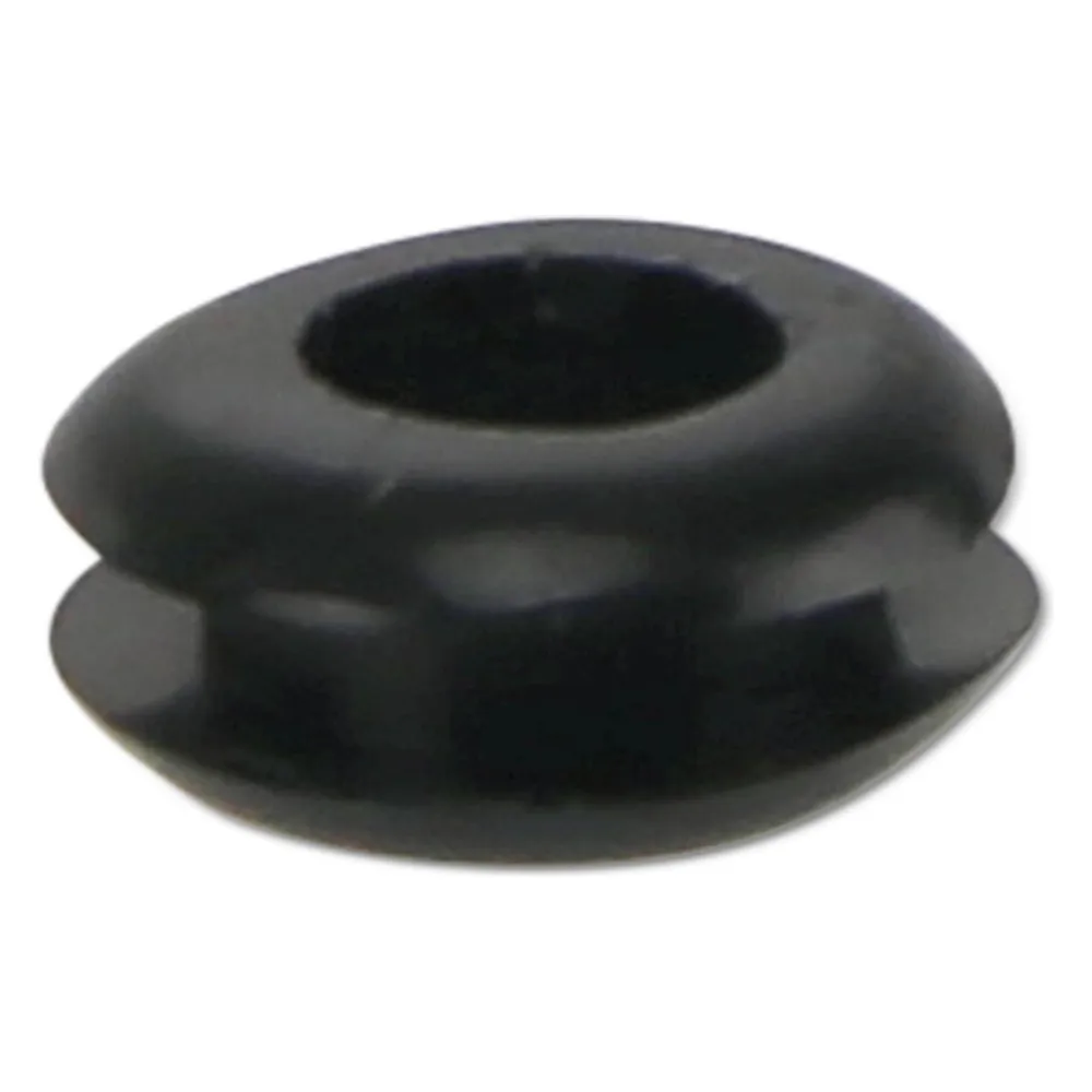KSS Kabeldurchführungstülle PVC weich, schwarz, Plattenstärke 1,7, Loch-Ø 5, offen, 1 Stück