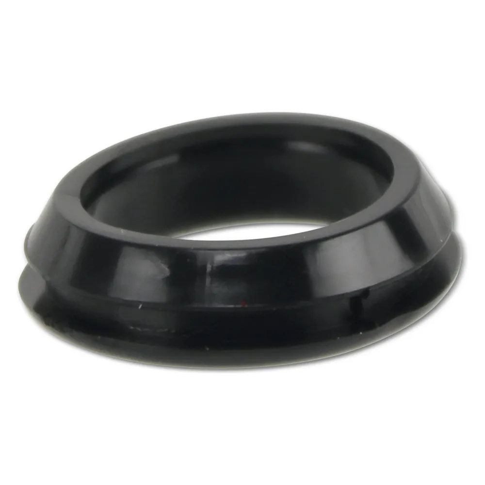 KSS Kabeldurchführungstülle PVC weich, schwarz, Plattenstärke 2,4, offen, 1 Stück