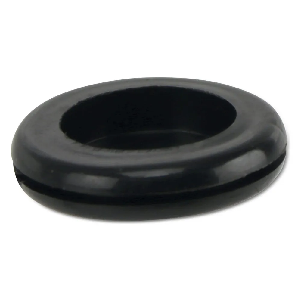 KSS Kabeldurchführungstülle PVC weich, schwarz, Plattenstärke 1,5, LochØ 18,9, geschlossen, 1 Stück
