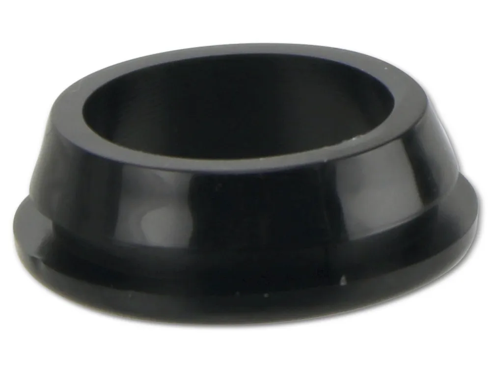 KSS Kabeldurchführungstülle PVC weich, schwarz, Plattenstärke 2, offen, 1 Stück