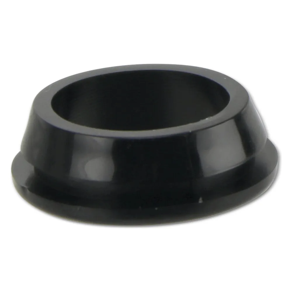 KSS Kabeldurchführungstülle PVC weich, schwarz, Plattenstärke 2, offen, 1 Stück