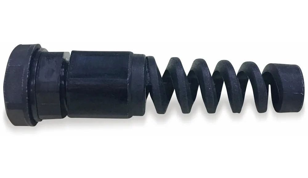 KSS Kabelverschraubung, M12, schwarz, 3 bis 6,5, Knickschutz