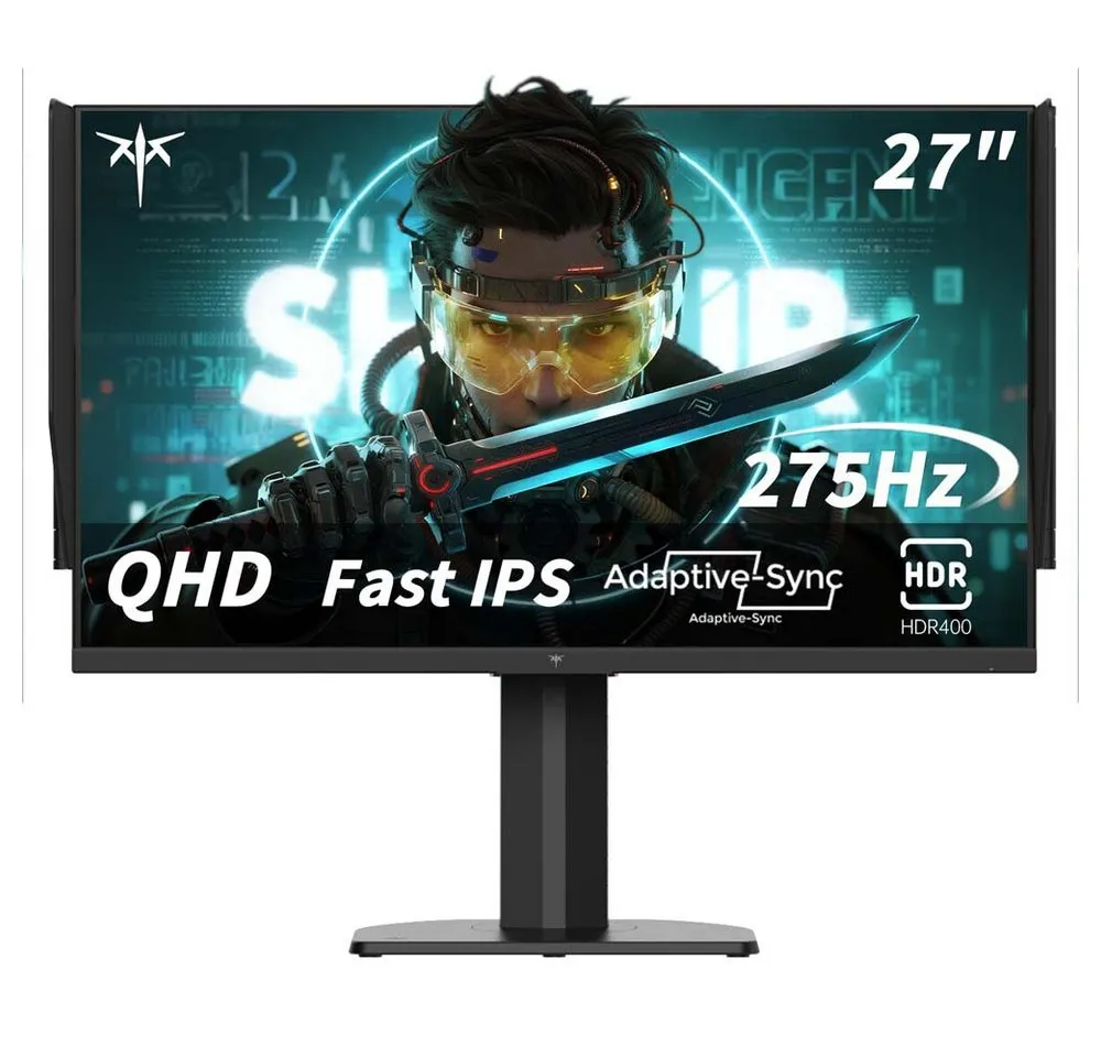 KTC H27E8 27 Zoll QHD 240Hz Gaming-Monitor (2560 × 1440 px, 1 ms Reaktionszeit, 240 Hz, FAST IPS, übertaktet auf 275 Hz, HDR400 & 400 cd/m², FreeSync & G-Sync)
