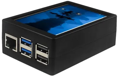 KUBII ABS-Gehäuse für Raspberry Pi 5 mit Touchscreen, luftgekühlt