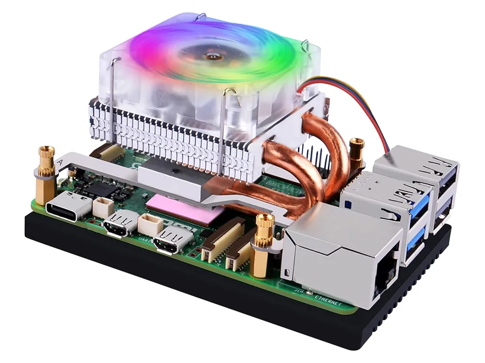 KUBII ICE Tower Lüfter für Raspberry Pi 5, Horizontal, EP-0215