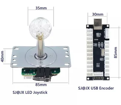 KUBII LED Joystick-Kit Grün, kompatibel mit Raspberry Pi, ODLED-GR