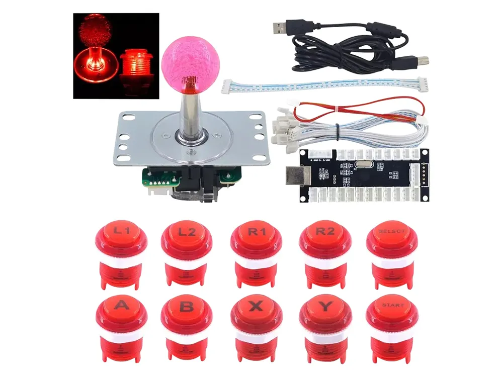 KUBII LED Joystick-Kit rot, kompatibel mit Raspberry Pi, ODLED-RD