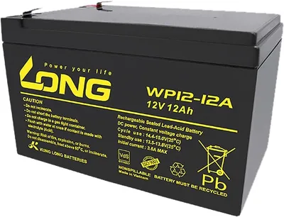 KUNG LONG Blei-Akkumulator WP12-12A-F1, 12 V- / 12 Ah