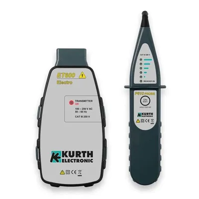 Kabelsuchgerät Kurth Electronic KE601 100-250V Schwarz/Grau