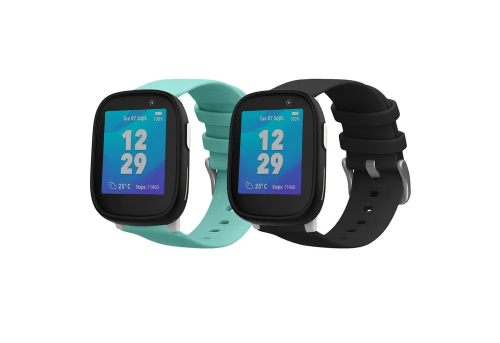 kwmobile 2x Band für Xplora X6 Play Smartwatch, 2-tlg., Silikon Fitnesstracker Ersatz Sportarmband - Größe S